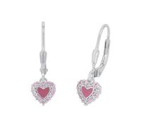 Prinzessin Lillifee Creolen 925 Sterling Silber Mädchen Kinder Ohrschmuck, mit Zirkonia synth., Kommt in Schmuck Geschenk Box