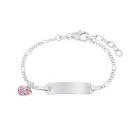Prinzessin Lillifee Armband Gravurarmband Herz Silber Rosa 14 cm