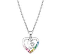 Prinzessin Lillifee Kette mit Anhänger 925 Sterling Silber Mädchen Kinder Halsschmuck, mit Zirkonia synth., 35+3 cm, Silber, L, Kommt in Schmuck Geschenk Box, 2027885