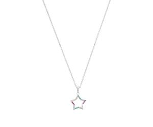 Prinzessin Lillifee Kette mit Anhänger 925 Sterling Silber/Edelstahl Mädchen Kinder Halsschmuck, Kommtin Schmuck Geschenk Box