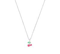Prinzessin Lillifee Kette mit Anhänger 925 Sterling Silber Mädchen Kinder Halsschmuck, 35+3 cm, Pink, Kirsche, Kommt in Schmuck Geschenk Box, 2039767