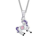 Prinzessin Lillifee Kette mit Anhänger 925 Sterling Silber Mädchen Kinder Halsschmuck, 35+3 cm, Silber, Einhorn, Kommt in Schmuck Geschenk Box, 2013150