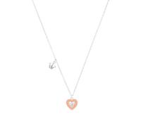 Prinzessin Lillifee Kette mit Anhänger für Mädchen, 925 Sterling Silber | Herz, orange Apricot