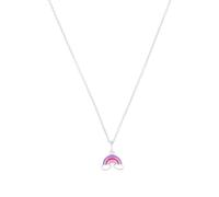 Prinzessin Lillifee Kette mit Anhänger 925 Sterling Silber Mädchen Kinder Halsschmuck, 35+3 cm, Silber, Regenbogen, Kommt in Schmuck Geschenk Box, 2037897