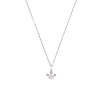 Prinzessin Lillifee Kette mit Anhänger 925 Sterling Silber Mädchen Kinder Halsschmuck, mit Glas, 35+3 cm, Silber, Krone, Kommt in Schmuck Geschenk Box, 2036938