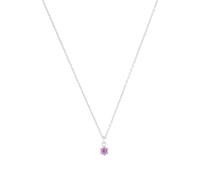 Prinzessin Lillifee Kette mit Anhänger 925 Sterling Silber Mädchen Kinder Halsschmuck, mit Zirkonia synth., 35+3 cm, Silber, Januar, Kommt in Schmuck Geschenk Box, 2038718