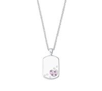Prinzessin Lillifee Kette mit Anhänger 925 Sterling Silber Mädchen Kinder Halsschmuck, mit Zirkonia synth., 35+3 cm, Lila, Herz, Kommt in Schmuck Geschenk Box, 2027206