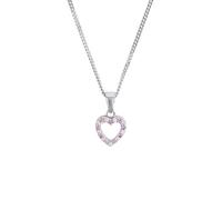 Prinzessin Lillifee Kette mit Anhänger 925 Sterling Silber Mädchen Kinder Halsschmuck, mit Zirkonia synth., 35+3 cm, Silber, Herz, Kommt in Schmuck Geschenk Box, 9063277