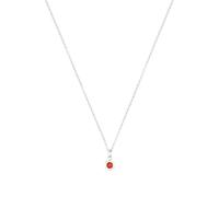 Prinzessin Lillifee Kette mit Anhänger 925 Sterling Silber Mädchen Kinder Halsschmuck, mit Zirkonia synth., 35+3 cm, Silber, Januar, Kommt in Schmuck Geschenk Box, 2038718