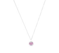 Prinzessin Lillifee Halskette – 925 Sterling Silber Herzanhänger, Zirkonia, 35+3 cm, für Mädchen