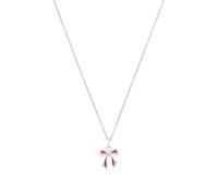 Prinzessin Lillifee Kette mit Anhänger für Mädchen, Silber 925, mit Zirkonia, 35+3 cm, silber, Schleife, Geschenkidee, kommt in Schmuck Geschenk Box, 2040629