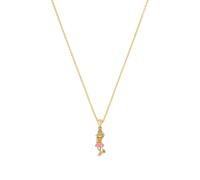 Prinzessin Lillifee Kette mit Anhänger 925 Sterling Silber Mädchen Kinder Halsschmuck, 35+3 cm, Rosa, Lillifee, Kommt in Schmuck Geschenk Box, 2038747