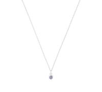 Prinzessin Lillifee Kette mit Anhänger 925 Sterling Silber Mädchen Kinder Halsschmuck, mit Zirkonia synth., 35+3 cm, Silber, Januar, Kommt in Schmuck Geschenk Box, 2038718