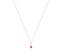 Prinzessin Lillifee Kette mit Anhänger 925 Sterling Silber Mädchen Kinder Halsschmuck, mit Zirkonia synth., 35+3 cm, Silber, Januar, Kommt in Schmuck Geschenk Box, 2038718
