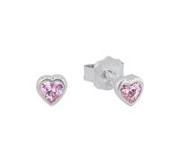 Prinzessin Lillifee Kinder-Ohrstecker für Mädchen, Herz, Zirkonia / 925 Sterling Silber, Rhodiniert