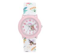 Prinzessin Lillifee Armbanduhr Mädchen Kinder Quarzuhr Analog, mit Textil Armband, Rosa, 3 bar Wasserdicht, Kommt in Uhren Geschenk Box, 2037724