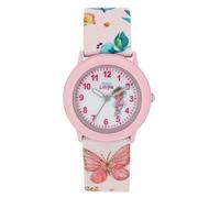 Prinzessin Lillifee Armbanduhr Mädchen Kinder Quarzuhr Analog, mit Textil Armband, Rosa, 3 bar Wasserdicht, Kommt in Uhren Geschenk Box, 2037724