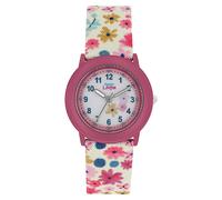 Prinzessin Lillifee Armbanduhr Mädchen Kinder Quarzuhr Analog, mit Textil Armband, Rosa, 3 bar Wasserdicht, Kommt in Uhren Geschenk Box, 2037724