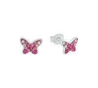 Prinzessin Lillifee Ohrstecker Schmetterling 2034006 Silber 925 Preciosa Pink für Mädchen