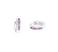 Prinzessin Lillifee Creolen 925 Sterling Silber Mädchen Kinder Ohrschmuck, mit Zirkonia synth., 1,2 cm, Silber, Kommt in Schmuck Geschenk Box, 2036439