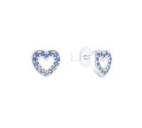 Paar Ohrstecker PRINZESSIN LILLIFEE "2036559, 2036560", bunt (silberfarben, blau, blau), Ohrringe, Mädchen, Silber 925 (Sterlingsilber), mit Zirkonia (synth.) (85326737-0) silberfarben, blau, blau