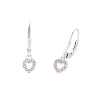 Prinzessin Lillifee Ohrhänger 925 Sterling Silber Mädchen Kinder Ohrschmuck, mit Zirkonia synth., Herz, Kommt in Schmuck Geschenk Box