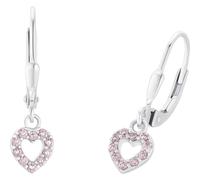 Prinzessin Lillifee Ohrhänger 925er Silber rosa Damen