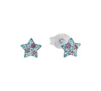 Prinzessin Lillifee Ohrringe 925 Sterling Silber Mädchen, Kinder Ohrschmuck, mit Preciosa, Multicolor, Stern, Kommt in Schmuck Geschenk Box