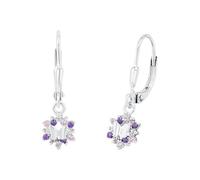 Prinzessin Lillifee Ohrringe 925 Sterling Silber Mädchen Kinder Ohrschmuck, mit Zirkonia synth., Schmetterling, Kommt in Schmuck Geschenk Box