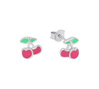 Prinzessin Lillifee Ohrstecker 925 Sterling Silber Mädchen Kinder Ohrschmuck, 0,8 cm, Pink, Kirsche, Kommt in Schmuck Geschenk Box, 2039766