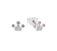 Prinzessin Lillifee Ohrstecker 925 Sterling Silber Mädchen Kinder Ohrschmuck, mit Glas, 0,5 cm, Silber, Krone, Kommt in Schmuck Geschenk Box, 2036940