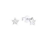 Prinzessin Lillifee Ohrstecker 925 Sterling Silber Mädchen Kinder Ohrschmuck, mit Zirkonia synth., 0,5 cm, Silber, Stern, Kommt in Schmuck Geschenk Box, 2036554