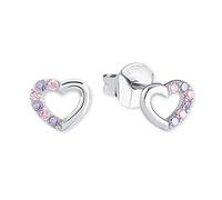 Prinzessin Lillifee Ohrstecker 2021106 Herz – 925er Silber, Zirkonia (synth.), 0,5 cm – Mädchen