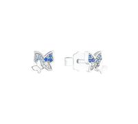 Prinzessin Lillifee Ohrstecker 925 Sterling Silber Mädchen Kinder Ohrschmuck, mit Zirkonia synth., 0,6 cm, Silber, Schmetterling, Kommt in Schmuck Geschenk Box, 2037074