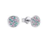 Prinzessin Lillifee Ohrstecker 925 Sterling Silber Mädchen Kinder Ohrschmuck, mit Zirkonia synth., 0,7 cm, Silber, Kommt in Schmuck Geschenk Box, 2031155