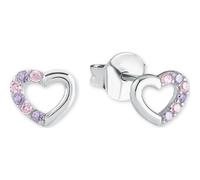 Prinzessin Lillifee Ohrstecker 2021106 Herz – 925er Silber, Zirkonia (synth.), 0,5 cm – Mädchen