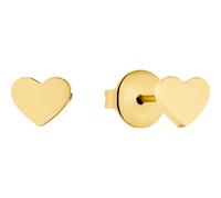 Paar Ohrstecker PRINZESSIN LILLIFEE "Herzen", gold (gelbgoldfarben), Ohrringe, Mädchen, Edelstahl (20593033-0) gelbgoldfarben