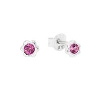 Ohrstecker Mädchen, Pink, onesize, Geburtsstein, 4 mm, Rot 2038736