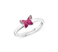 Prinzessin Lillifee Kinderring 925 Sterling Silber Mädchen Kinder Ringe, mit Preciosa, Silber, Schmetterling, Kommt in Schmuck Geschenk Box, 2033999
