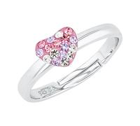 Prinzessin Lillifee Ring 925 Sterling Silber Mädchen Kinder Ringe, mit Preciosa, Silber, Herz, Kommt in Schmuck Geschenk Box, 2031168
