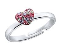 Prinzessin Lillifee Ring 925 Sterling Silber Mädchen Kinder Ringe, mit Preciosa, Silber, Herz, Kommt in Schmuck Geschenk Box, 2031168