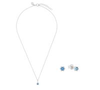 Prinzessin Lillifee Set 925 Sterling Silber Mädchen Kinder Multisets, mit Zirkonia synth., 35+3/0,4 cm, Silber, Januar, Kommt in Schmuck Geschenk Box, 2040133