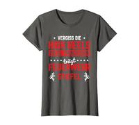 Prinzessin Trägt Feuerwehr Stiefel Feuerwehrfrau Feuerwehr T-Shirt, Damen, Anthrazit, L
