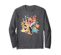 Prinzessinnen Disney Langarmshirt, Unisex für Erwachsene, Anthrazit Meliert, S