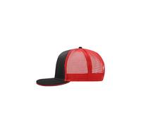 Pro Cap Mesh 6 Panel "MB6635" - myrtle beach Black/Red