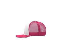 Pro Cap Mesh 6 Panel "MB6635" - myrtle beach White/Magenta