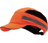 Pro Fit Anstoßkappe PLUS Base-Cap 52-65cm neonorange Schirmlänge 5cm EN 812:2012