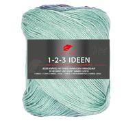 Pro Lana 1-2-3 IDEEN 100 g - Weiches Sommergarn mit frischem einmaligen Farbverlauf, Farbe:033 - pink/mint