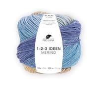 Pro Lana 1-2-3 Ideen Merino 06 - türkis/blau/beige
