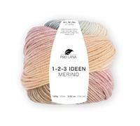 Pro Lana 1-2-3 Ideen Merino 09 – rosé/beige/blau